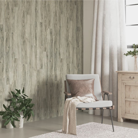 ZNTS Wall Panels Wood Look Grey PVC 4.12 m² 3189147