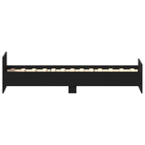 Bed Frame with Headboard Black Oak 80 x 200 cm Engineered Wood 8009033