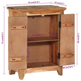Sideboard 55x33x75 cm Solid Wood Acacia and Reclaimed 351601
