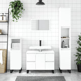 Bathroom Cabinet White 30x30x100 cm Engineered Wood 831564