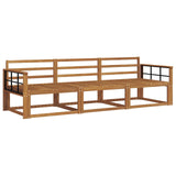 Outdoor Sofa Set 3 pcs Natural Solid Acacia Wood 3367132