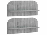 Wall Shelf 2 pcs Grey Sonoma 60 x 13.5 x 37.5 cm 8014947