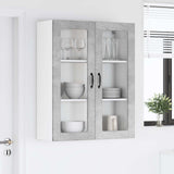 Wall Glass Cabinet LUCCA Concrete Grey 80 x 31 x 100 cm 885158