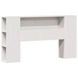 Bookcase Bed without Mattress White 120x200cm Solid Wood Pine 3322436