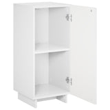 Sideboard High Gloss White 33.5 x 34.5 x 75 cm Engineered Wood 8011508
