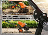 1500W Electric Garden Tiller w/Foldable Handle, 40cm Working Width, 20cm Tilling Depth, 6 Blades, 2 T3398P554173