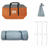 Inner Tent with Roof Grey and Orange 290 x 288 x 234 cm Taffeta 42001177