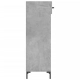 Shoe Cabinet Concrete Grey 30x35x105 cm Engineered Wood 829680