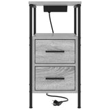 Bedside Cabinet Grey Sonoma 30 x 48 x 61 cm Engineered Wood 859416