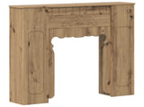 Fireplace Surround Artisan Oak 93 x 20 x 89 cm Engineered Wood 8006632