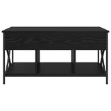 Coffee Table Black Oak 100 x 55 x 48.5 cm Engineered Wood 883037