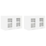 Hanging Cabinet 2 pcs White 60 x 31 x 40 cm Engineered Wood 884211