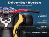 12V Kids Electric Ride On Car with 3 Wheeler, MP3 Player, Horn, 2 Speeds, LED Lights for Boys & T3398P422432