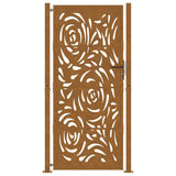 Garden Gate 100x200 cm Weathering Steel Flame Design 4100998