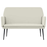 Bench Cream 108x79x79 cm Velvet 351390