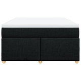 Box Spring Bed with Mattress Black 140x200 cm Fabric 3285382