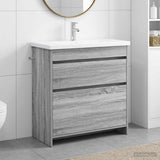 Bathroom Furniture Set Grey Sonoma 81 x 40 x 84.5 cm 3404271