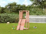 Playhouse with Climbing Wall Solid Wood Douglas 3155946