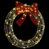 Wreath with 80 LEDs Warm white 92 x 92 x 9.5 cm Acrylic 42019125