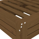 Parasol Base Cover Honey Brown Solid Wood Pine 825334