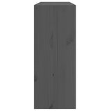 Wine Cabinet Grey 62x25x62 cm Solid Wood Pine 821761