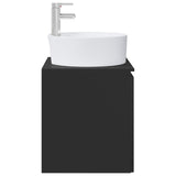 Wall-Mounted Sink Vanity Black 49.5 x 44.5 x 65 cm 890433