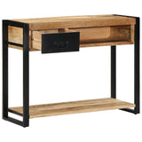 Console Table 100x35x75 cm Solid Rough Wood Mango 4015929