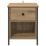 Bedside Cabinet with Drawer 2 pcs Artisan Oak 40 x 42 x 50 cm 881849