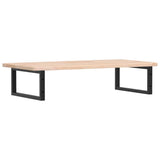 Basin Shelf Wall Mounted Steel and Solid Wood Oak 3302385