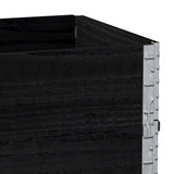 Garden Planter Black 100x50 cm Solid Wood Pine 3295428