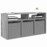 Lowboard with Drawer Grey Sonoma 87 x 27.5 x 43 cm 8000585