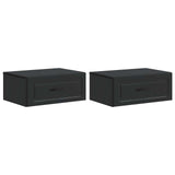 Wall-Mounted Bedside Cabinet 2 pcs Black 49 x 34.5 x 20 cm 899298