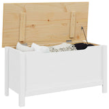 Storage Box HILL White and Honey Brown 90 x 40 x 45 cm 42025032