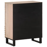 Sideboard White 60x34x75 cm Solid Wood Mango 377454
