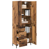 Highboard Old Wood 69.5 x 34 x 180 cm Engineered Wood 3415684