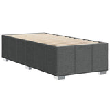 ZNTS Bed Frame without Mattress Dark Grey Single Fabric 3284867