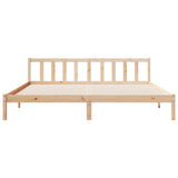 Extra Long Bed Frame without Mattress 200x210 cm Solid Wood Pine 852440