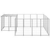 Dog Kennel Silver 6.05 m Steel 3082208