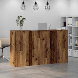 Reception Desk Old Wood 180x50x103.5 cm Engineered Wood 3324176