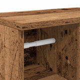 Bathroom Cabinet with Roll Holder Old Wood 39x22x90 cm 858531