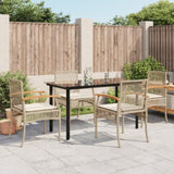 Garden Dining Set Beige, Black, Cream 3213633