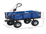 114L Steel Frame Garden Cart Trolley - Blue T3398P320182