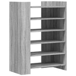 ZNTS Shoe Cabinet Grey Sonoma 74.5x37.5x100 cm Engineered Wood 848435