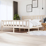 3101173 Bed Frame without Mattress Solid Wood 200x200 cm