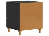 Bedside Cabinet Black 43x 41 x 66.5 cm Engineered Wood 894096