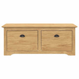 Hallway Bench BODO Honey Brown 118 x 40 x 50 cm Engineered Wood 42023475