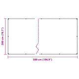 Plant Cover with Eyelets 2x5 m PVC 3308718