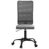 Office Chair Height Adjustable Grey Mesh Fabric 353006