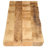 Table Top Live Edge 160x40x2.5 cm Solid Wood Rough Mango 370664