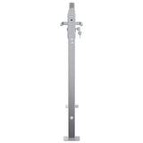 Garden Gate 85 x 70 cm Stainless Steel Silver Lockable 3402573